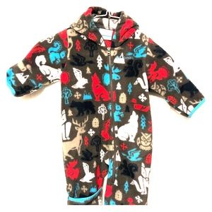 Columbia 3-6 month fleece suit